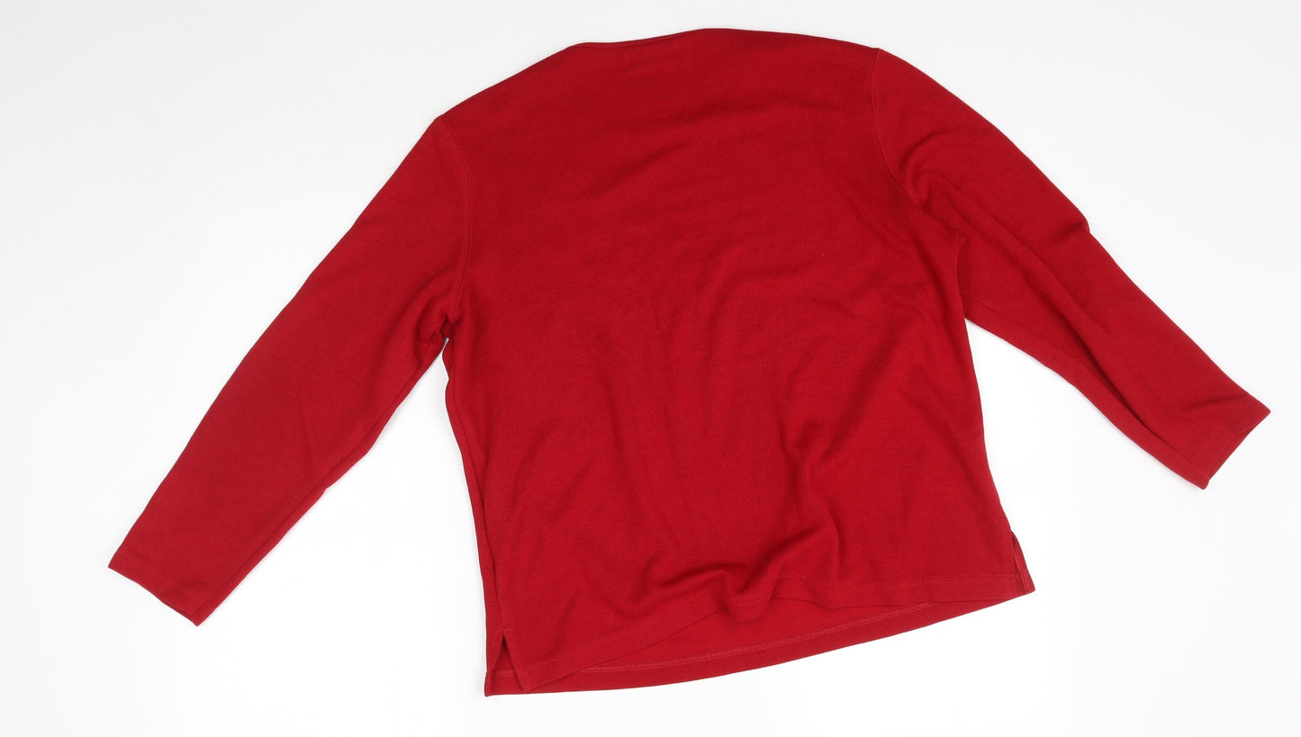 bonmarche Womens Red   Pullover Jumper Size M