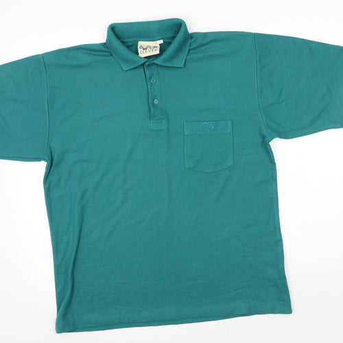 clever Mens Blue    Polo Size L