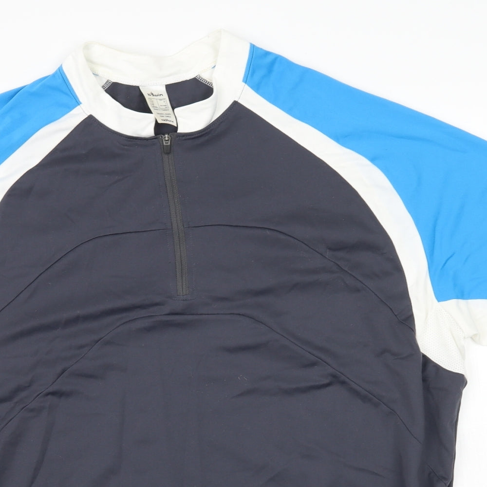 b twin Mens Grey   Basic T-Shirt Size XL