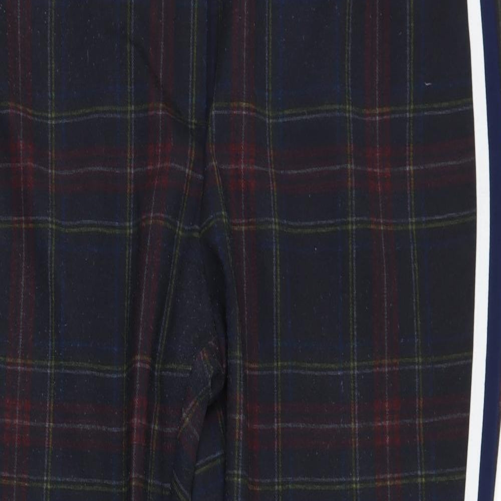 F&F Womens Black Plaid  Trousers  Size 20 L27 in - stripe