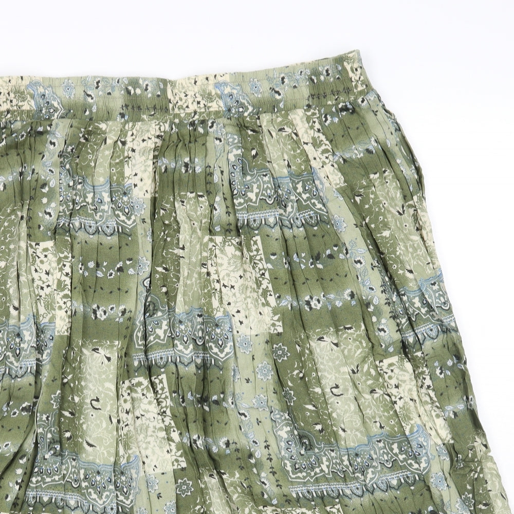 Berkertex Womens Green   A-Line Skirt Size 20