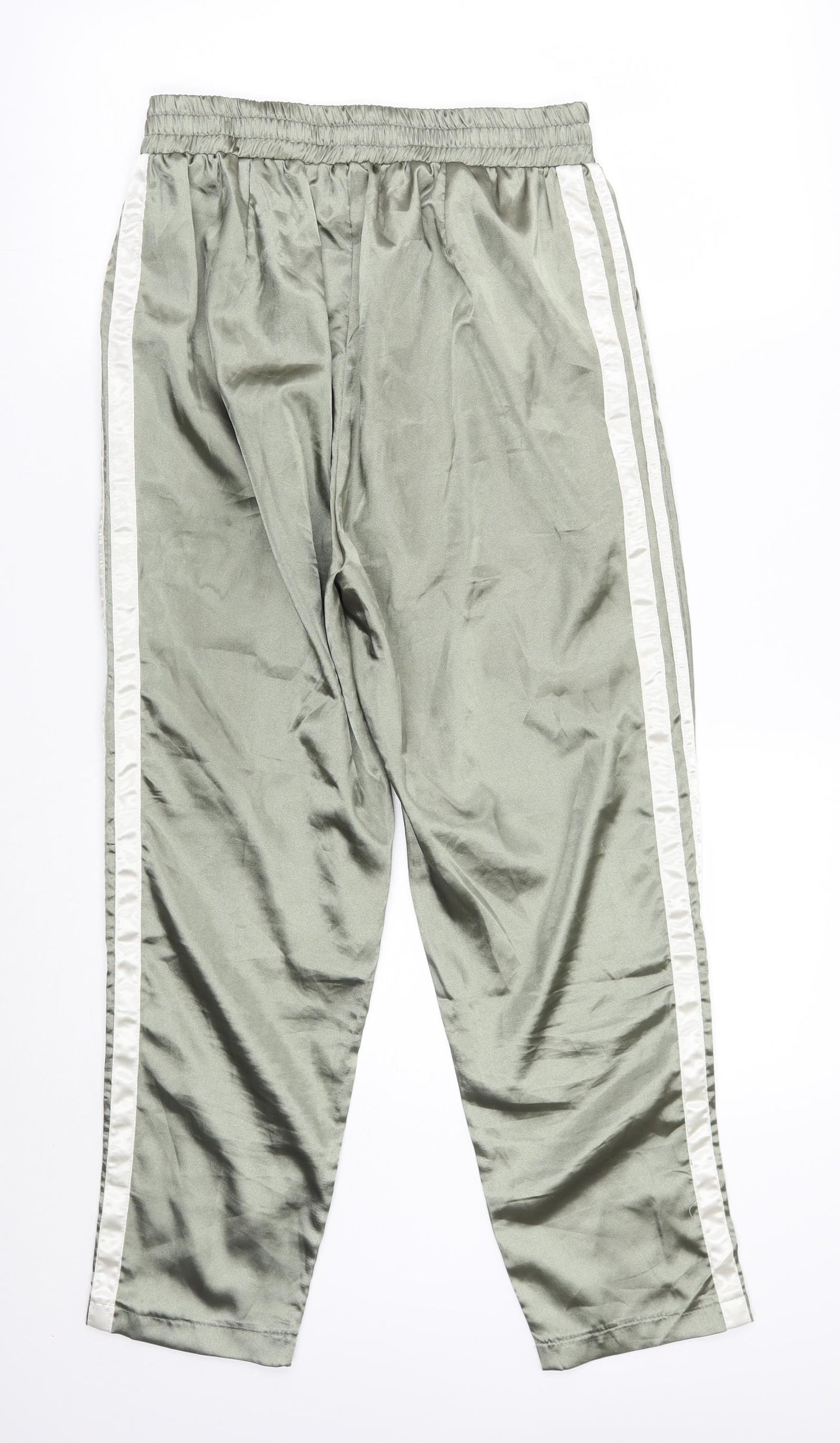 PRETTYLITTLETHING Womens Green   Sweatpants Trousers Size 10 L25 in