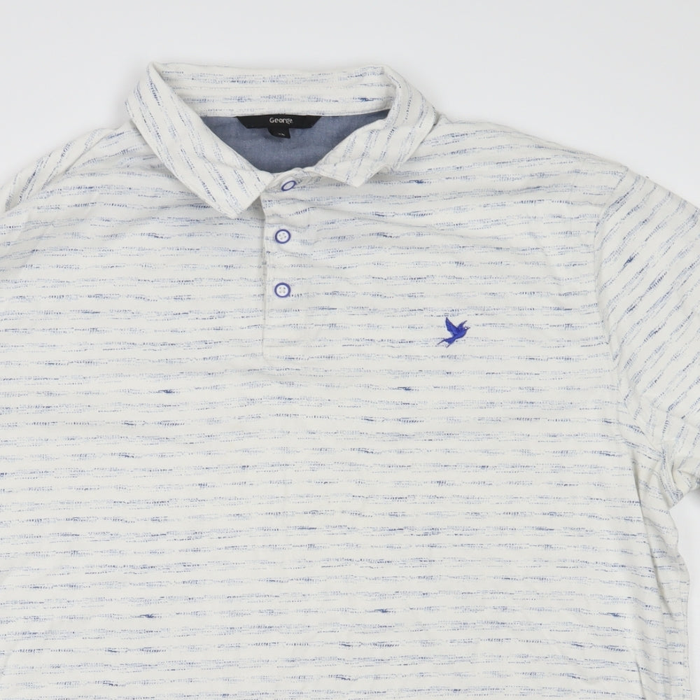 George Mens White    Polo Size XL