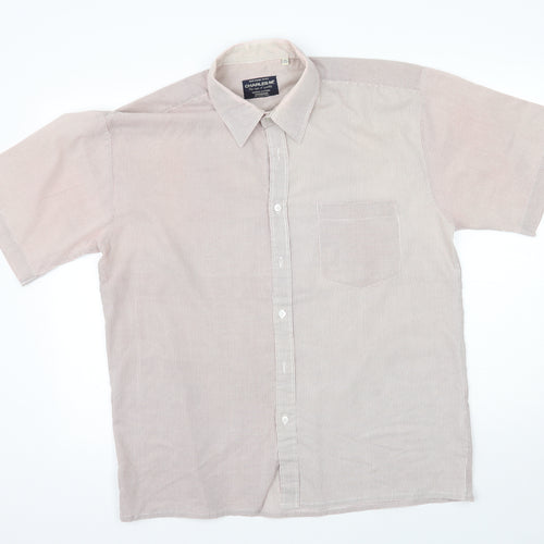 charles m Mens Red Check   Button-Up Size XL