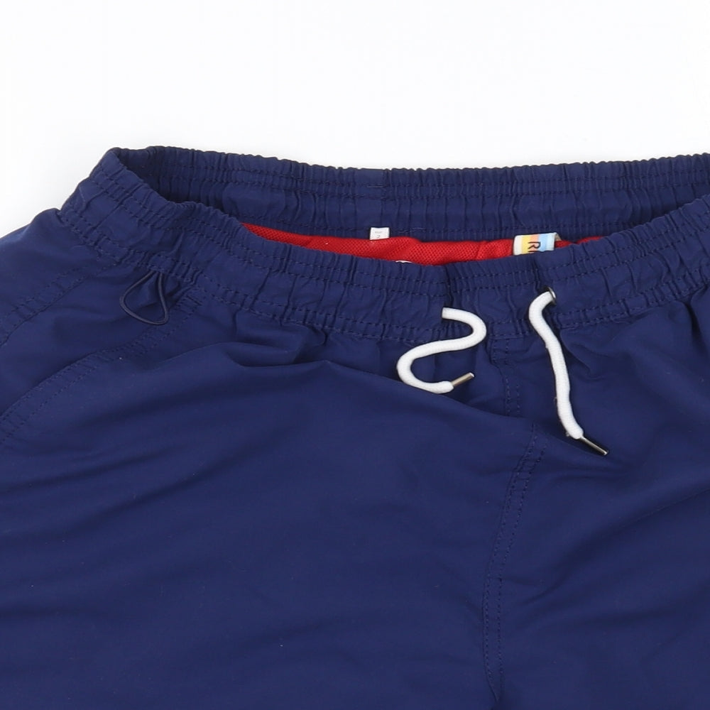 River Island Mens Blue   Bermuda Shorts Size S - swim