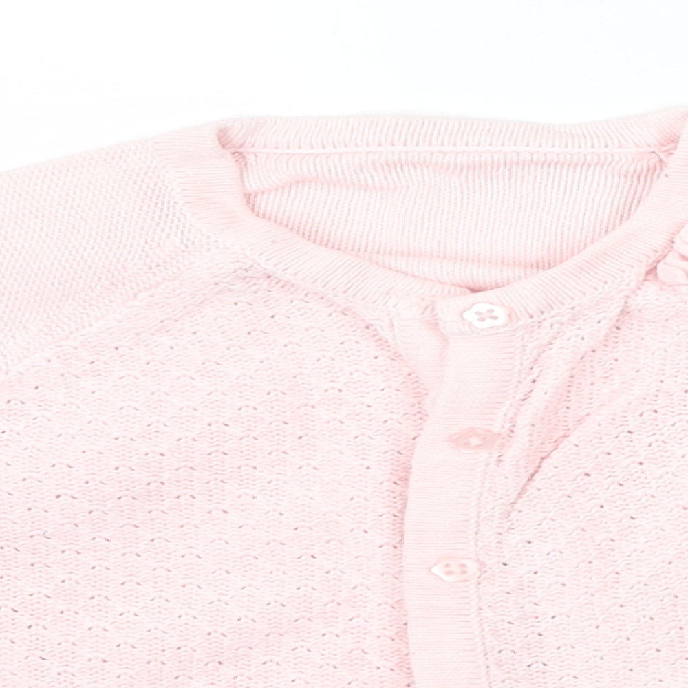 Nutmeg Girls Pink   Cardigan Jumper Size 12-18 Months