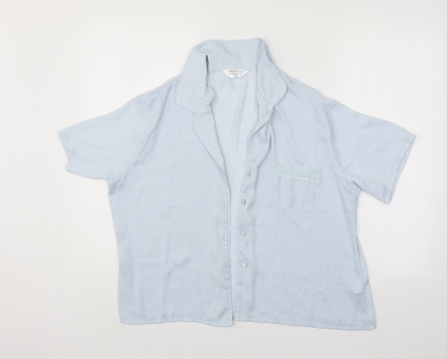 Secret Possessions Womens Blue   Kimono Pyjama Top Size 14
