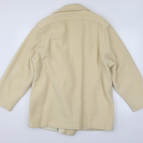 Preworn Womens Ivory   Overcoat Coat Size 18