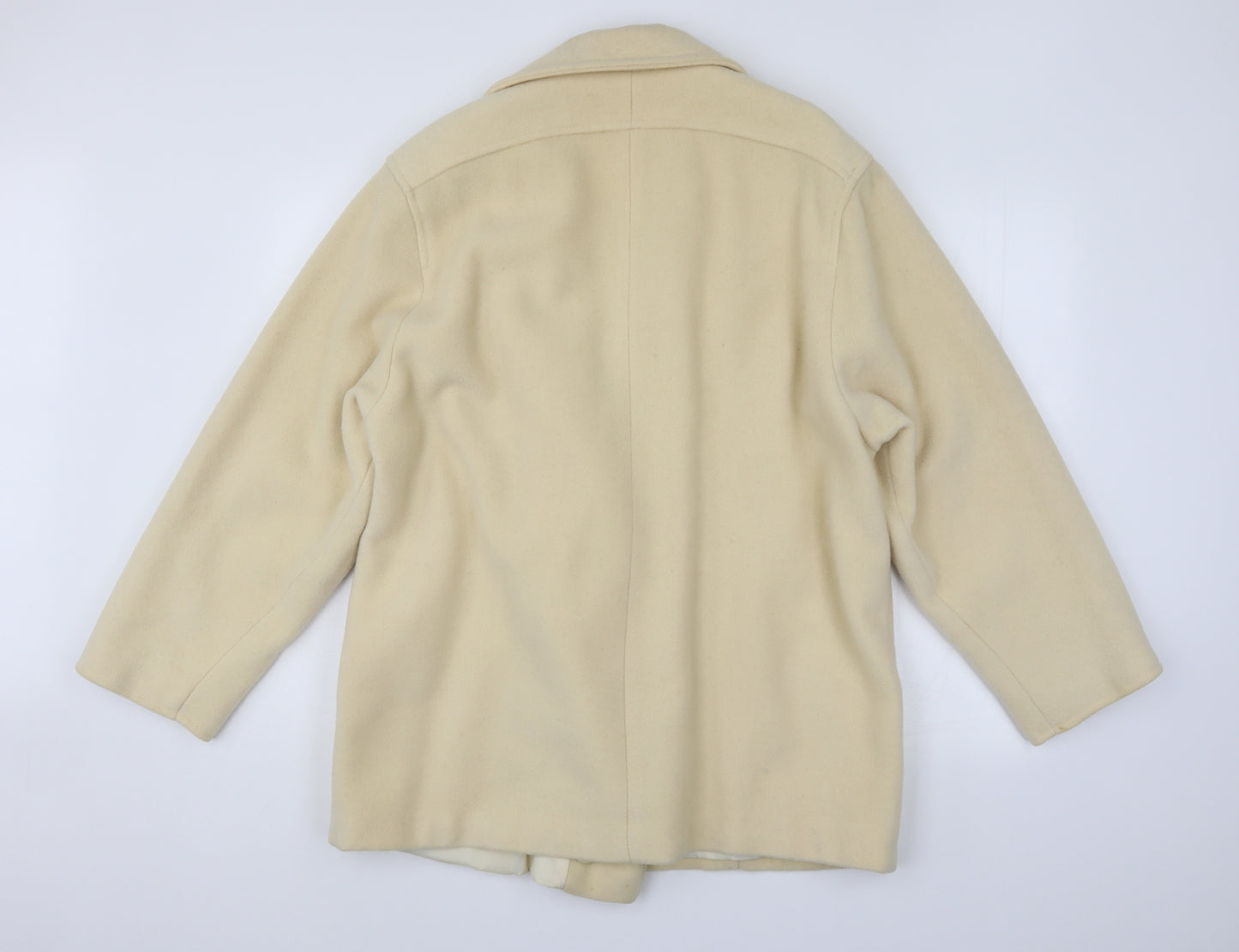 Preworn Womens Ivory   Overcoat Coat Size 18