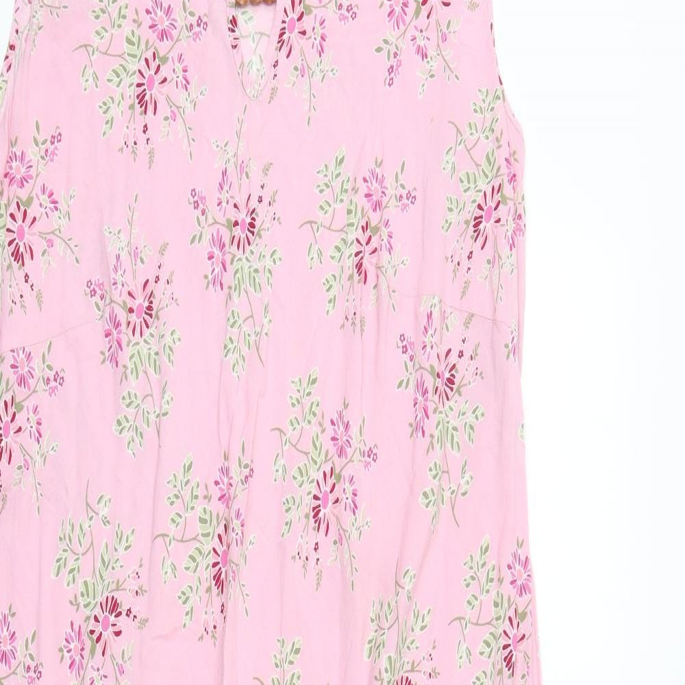 Classics Womens Pink Floral  Maxi  Size 28