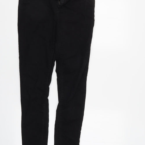 Dorothy Perkins Womens Black  Denim Tapered Jeans Size 8 L31 in