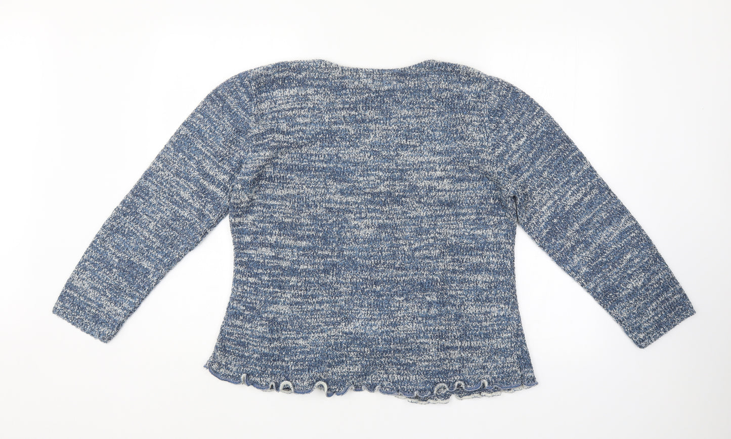 Sara Womens Blue   Pullover Jumper Size M