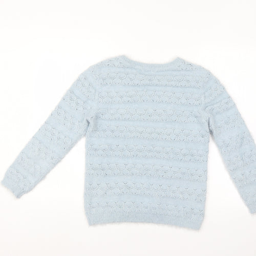 Damart Womens Blue Striped  Pullover Jumper Size 10