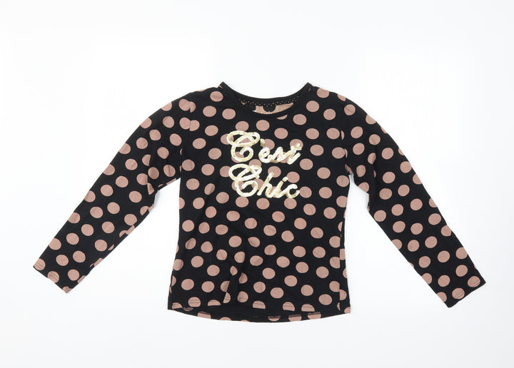 Fabulous Girls Multicoloured Polka Dot  Pullover Jumper Size 12-13 Years