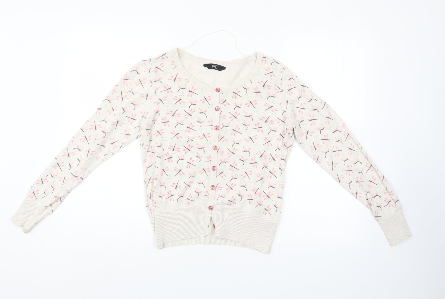 F&F Womens Multicoloured   Cardigan Jumper Size 12