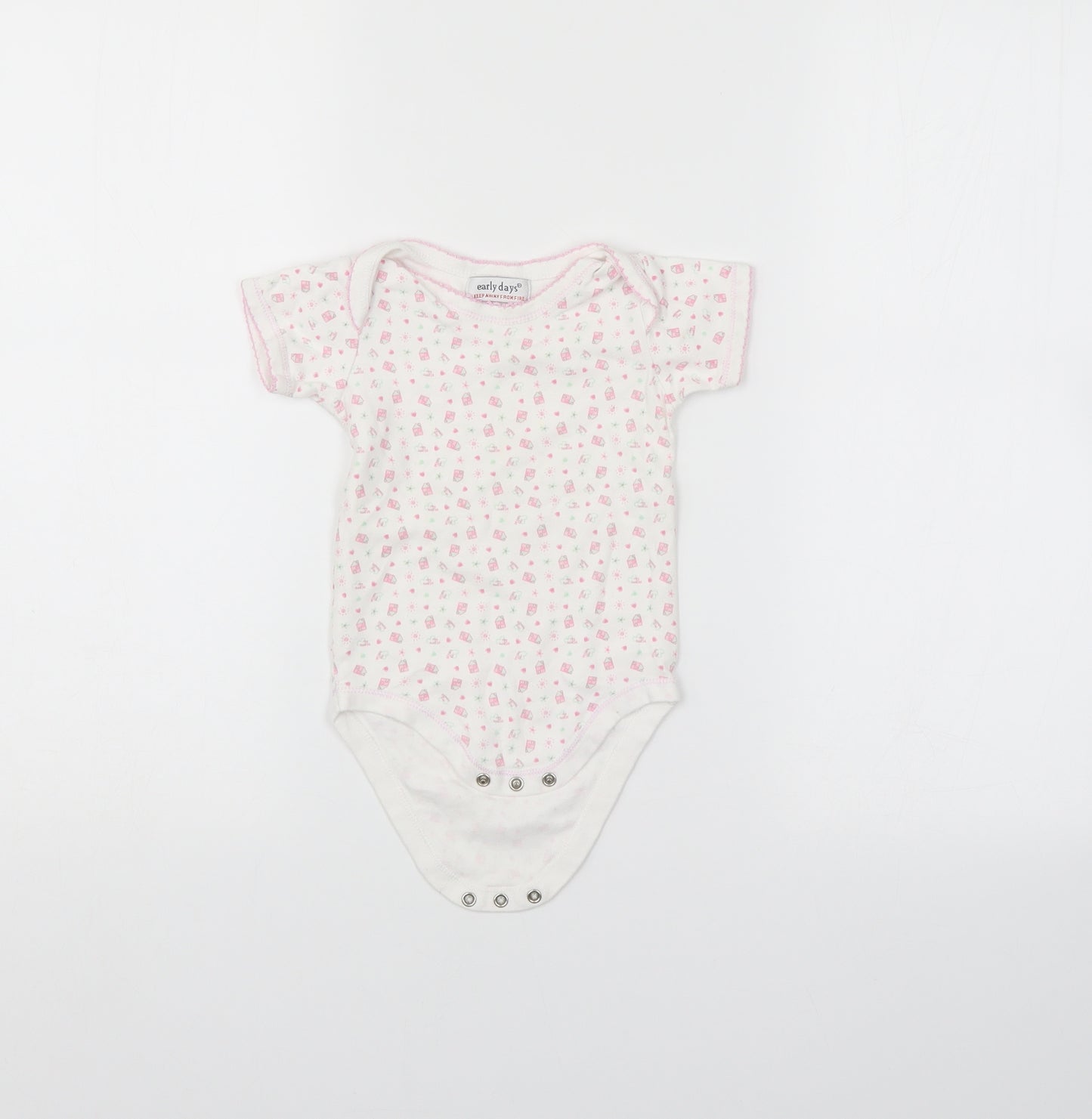 Early days Girls White   Romper One-Piece Size 12-18 Months