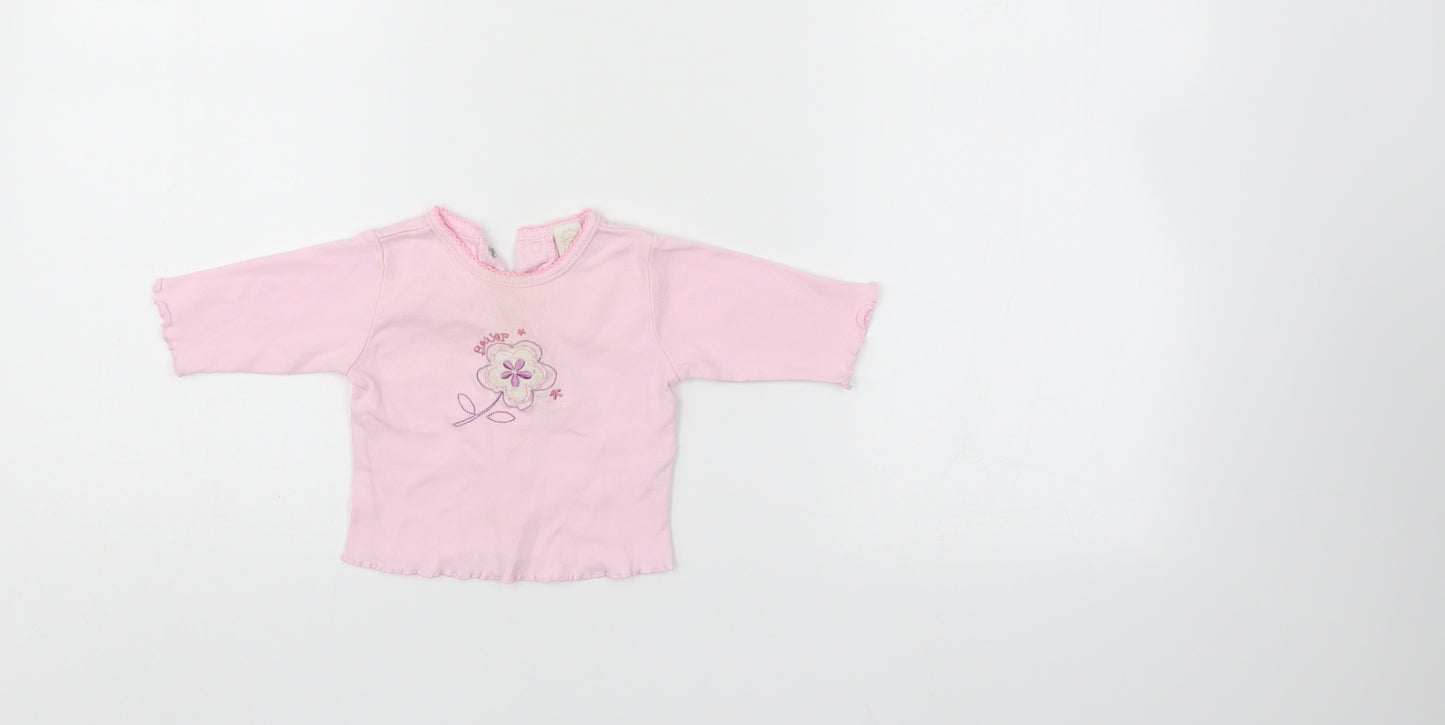 Little bundle Girls Pink   Pullover Jumper Size 0-3 Months