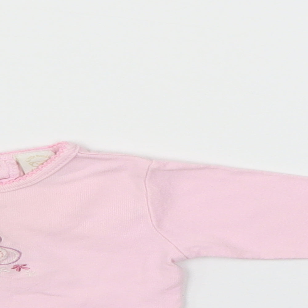 Little bundle Girls Pink   Pullover Jumper Size 0-3 Months