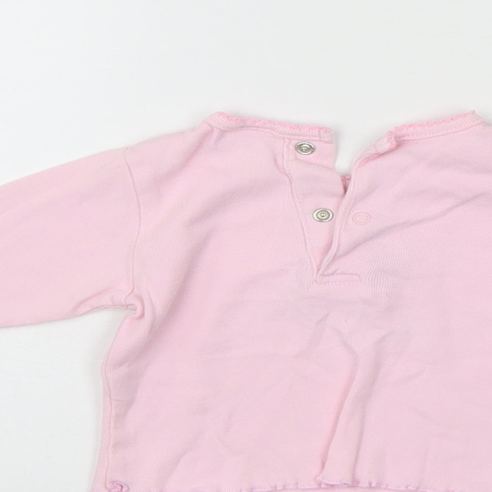 Little bundle Girls Pink   Pullover Jumper Size 0-3 Months