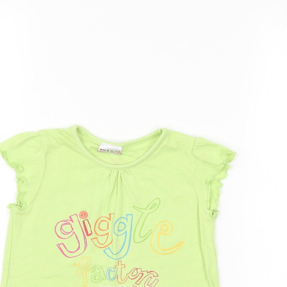 NEXT Girls Green   Pinafore/Dungaree Dress  Size 3-4 Years
