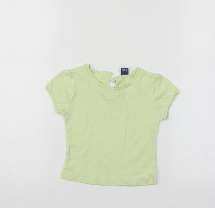 TU Girls Green Basic T-Shirt Size 12-18 Months