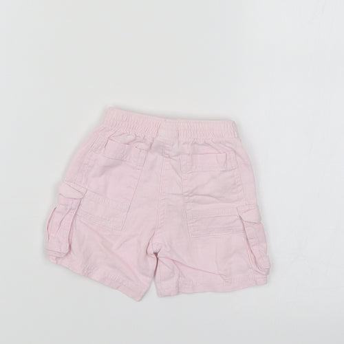 NEXT Girls Pink   Cargo Trousers Size Newborn  - SHORTS