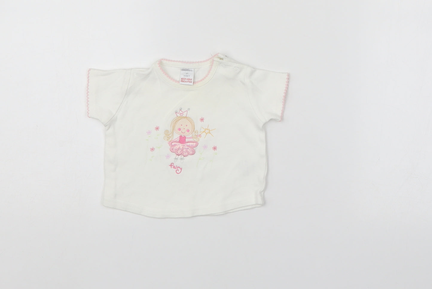 NEXT Girls White   Basic T-Shirt Size Newborn