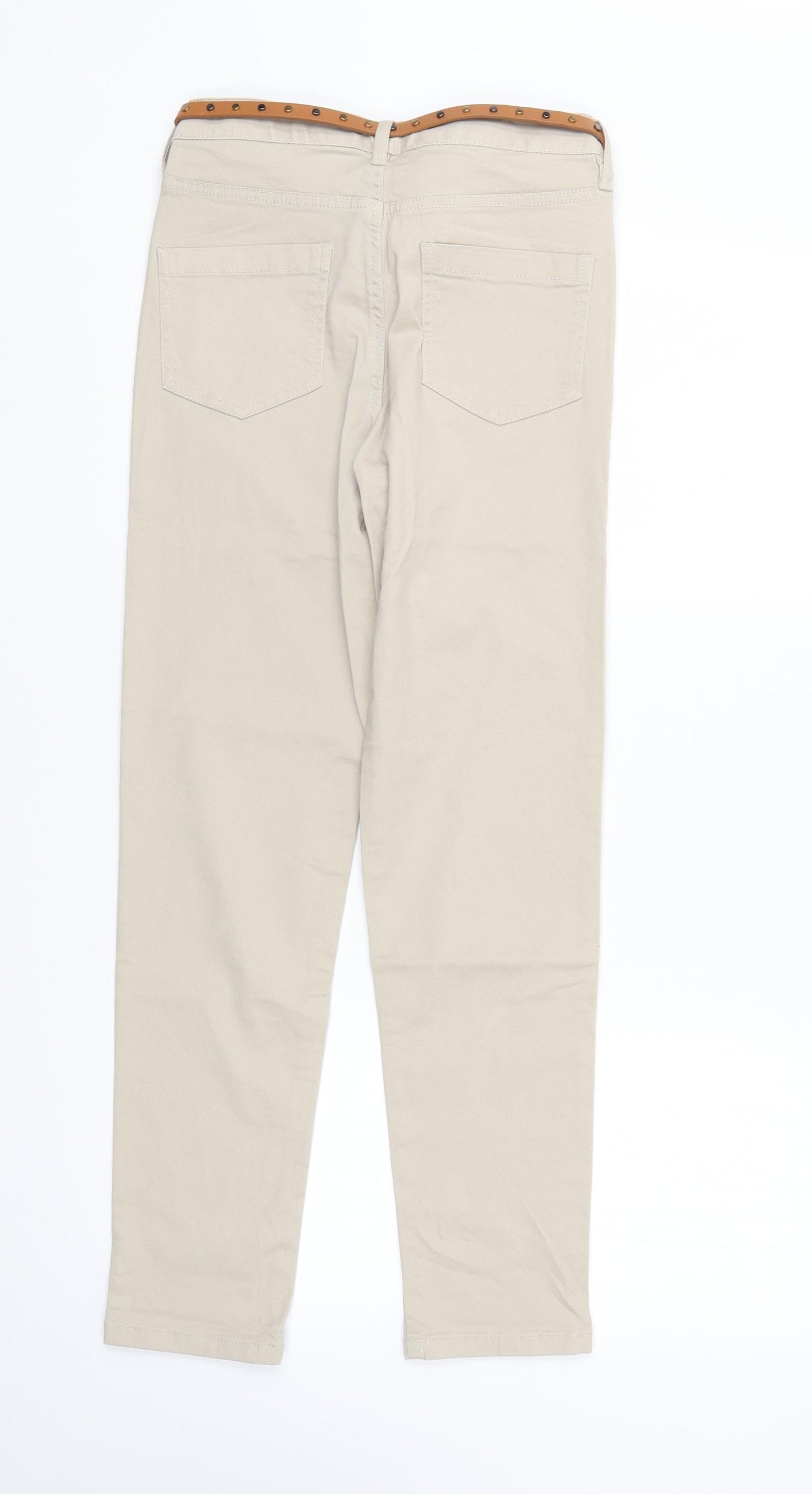 F&F Womens Ivory   Straight Jeans Size 6 L27 in
