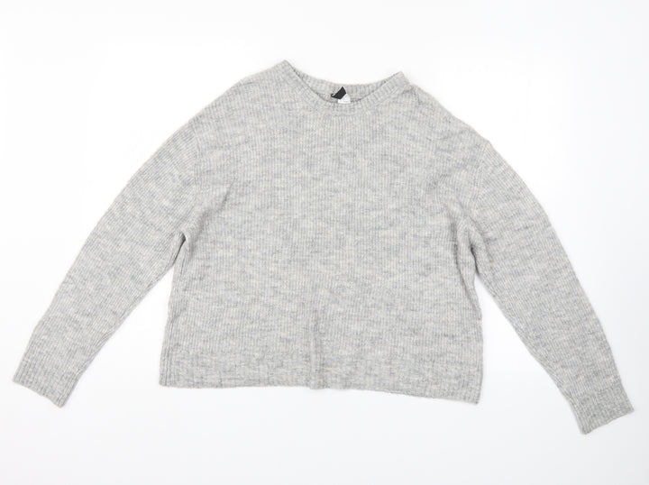 Divided Womens Grey   Pullover Jumper Size M