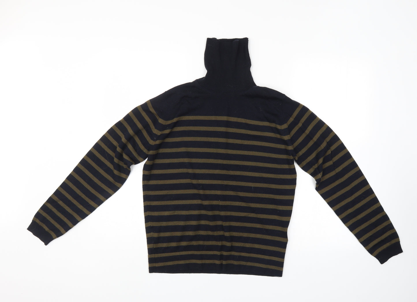 John Smedley Mens Multicoloured Striped  Pullover Jumper