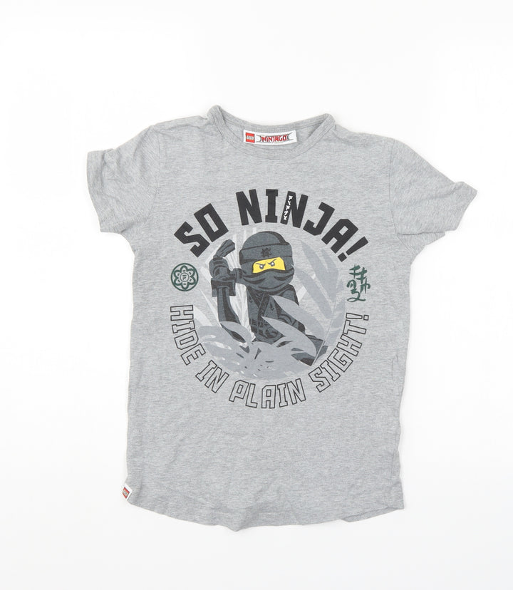 LEGO Boys Grey   Basic T-Shirt Size 8 Years  - lego