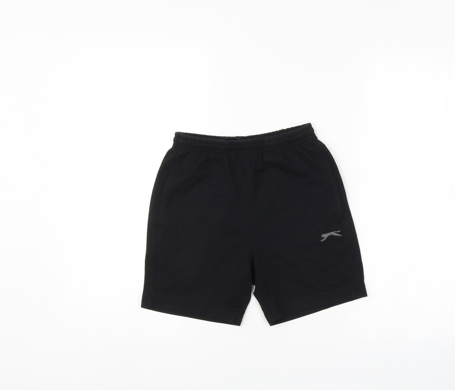 Slazenger Girls Black   Sweat Shorts Size 9-10 Years
