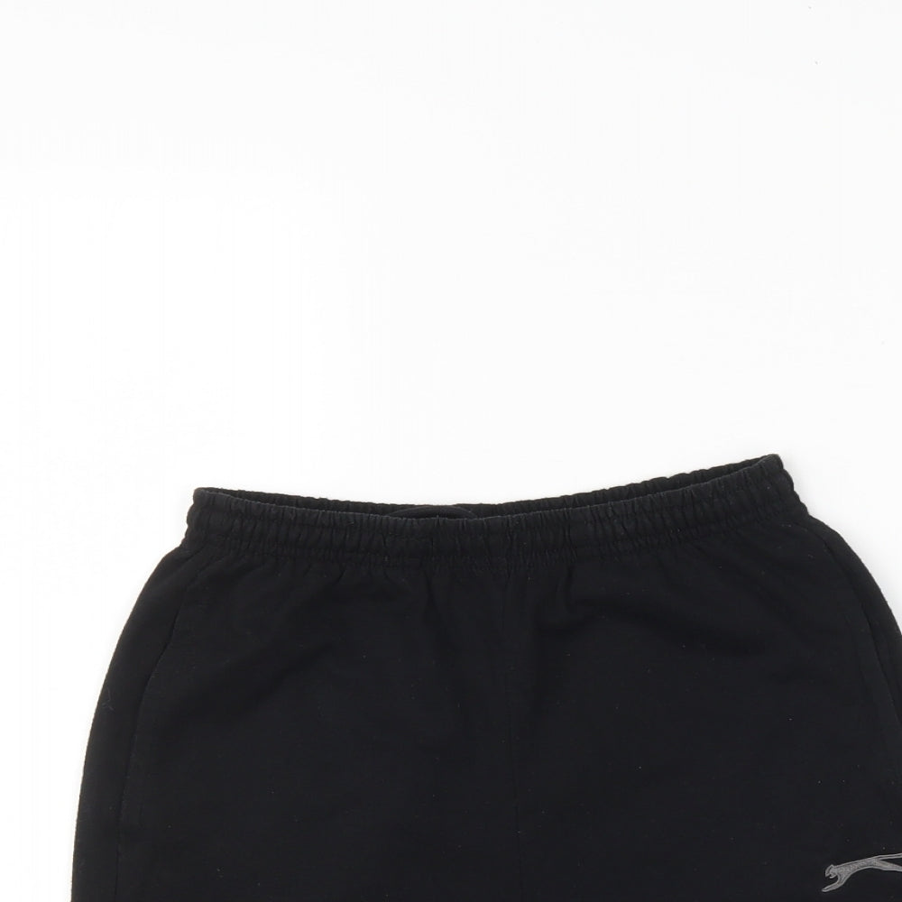 Slazenger Girls Black   Sweat Shorts Size 9-10 Years