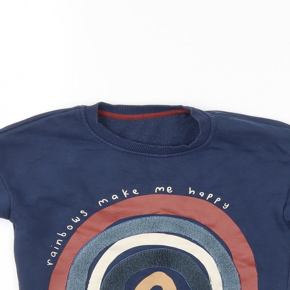 George Boys Blue   Pullover Sweatshirt Size 4-5 Years