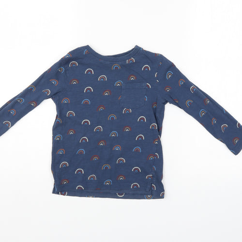George Boys Blue   Henley Jumper Size 4-5 Years
