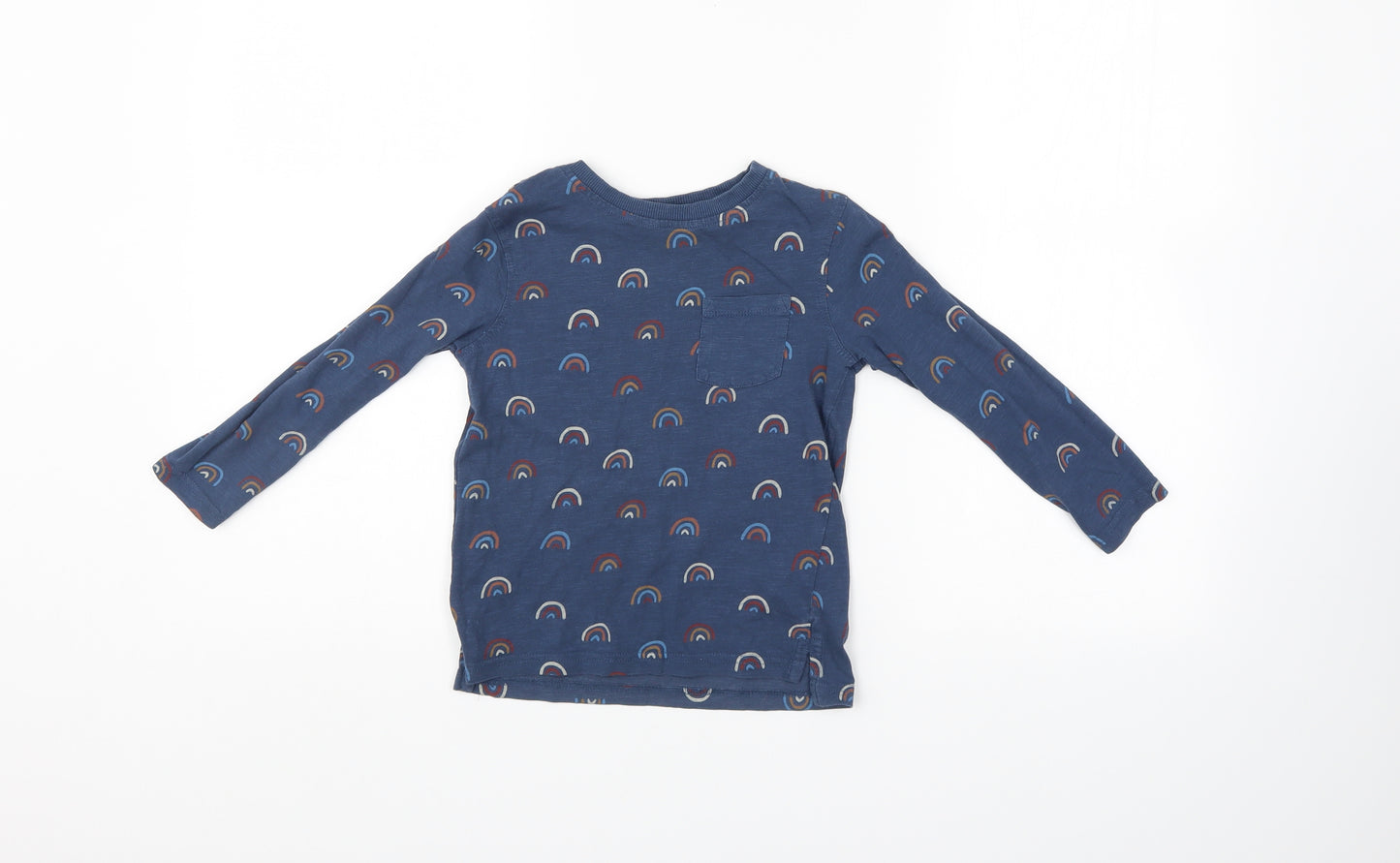 George Boys Blue   Henley Jumper Size 4-5 Years