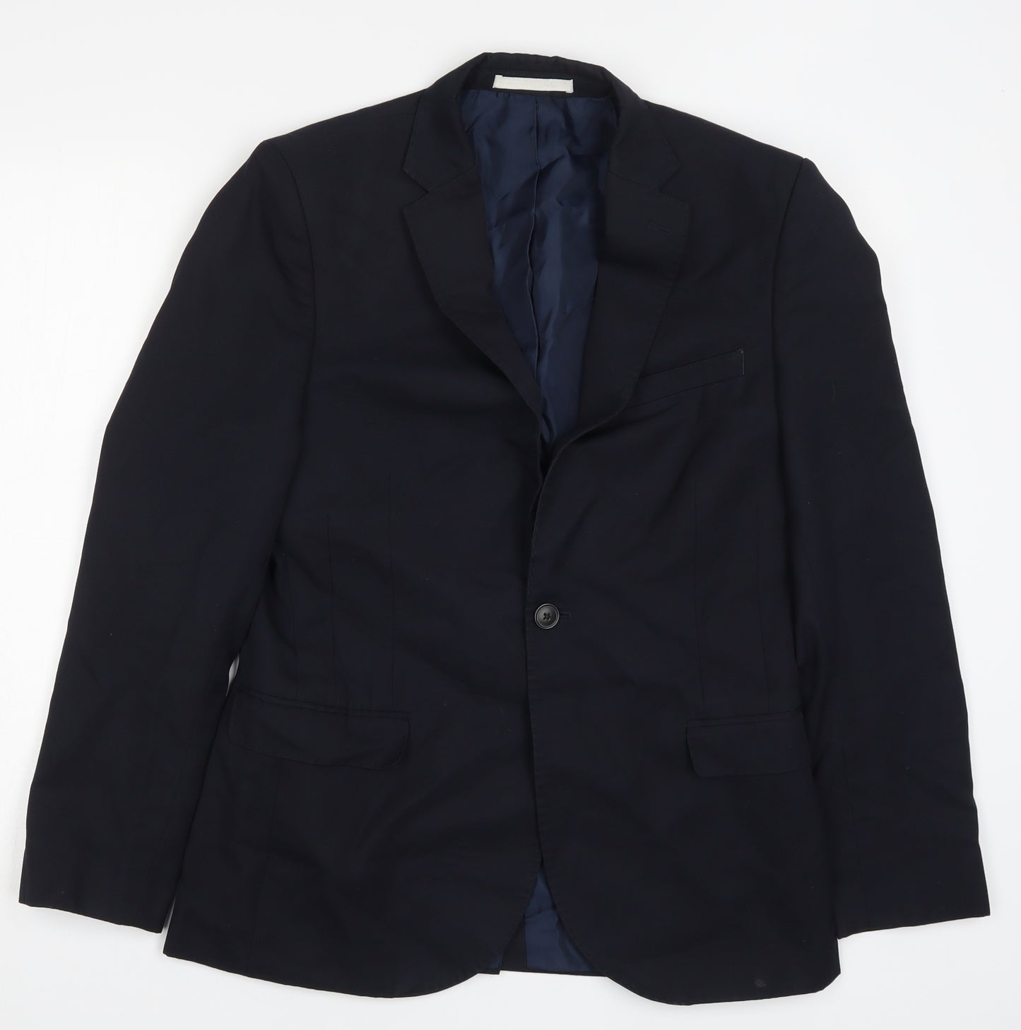 Moss London Mens Blue   Jacket Suit Jacket Size 38