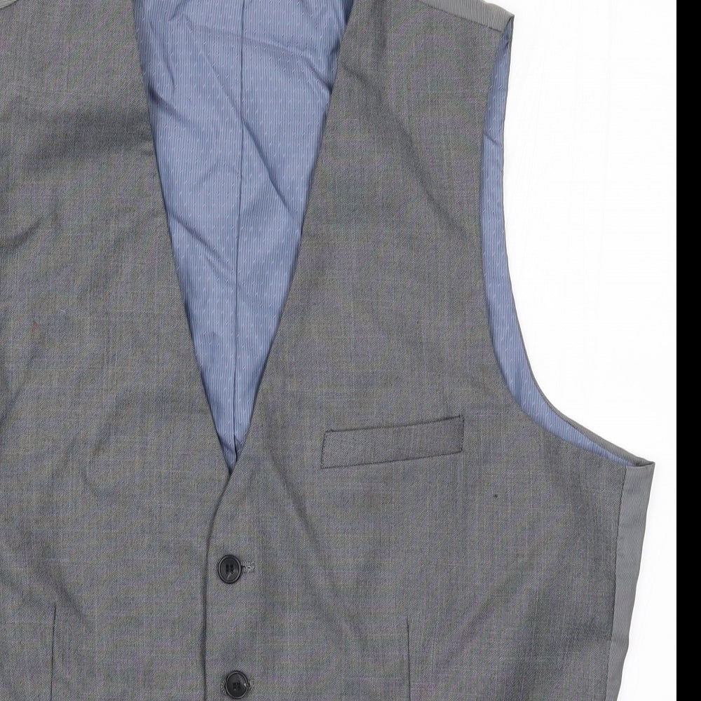 Cedar Wood State Mens Grey   Jacket Waistcoat Size L