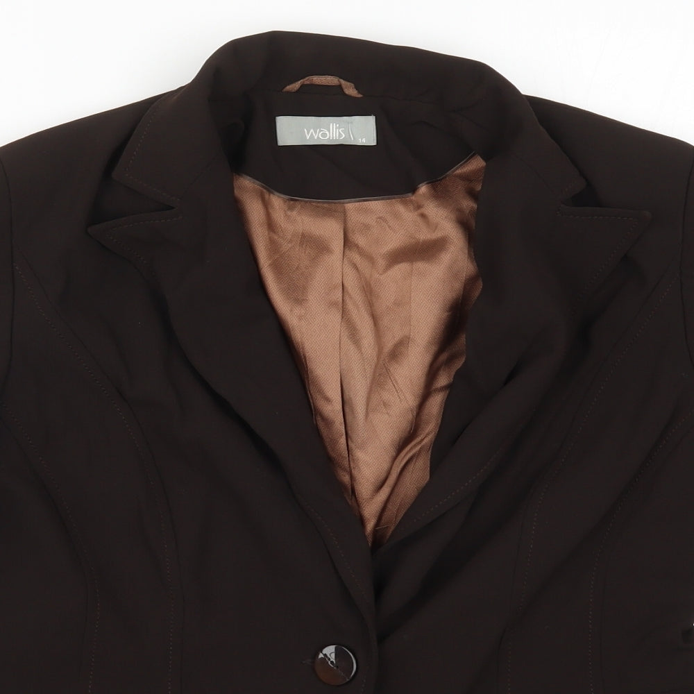 Wallis Womens Brown   Jacket Suit Jacket Size 14