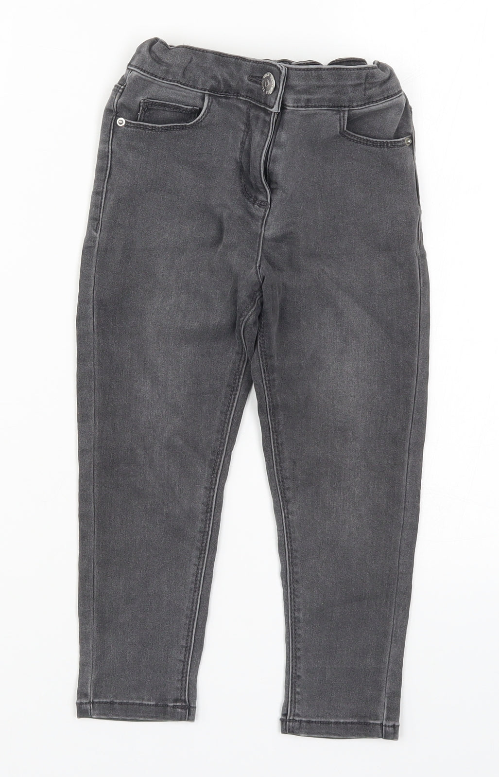 NEXT Girls Grey  Denim Skinny Jeans Size 4 Years