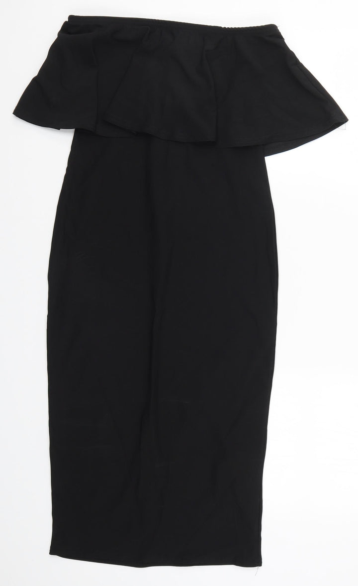 Missguided Womens Black Bodycon Size 10