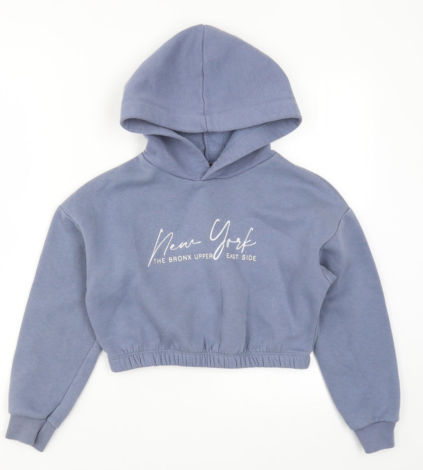 New Look Girls Blue   Pullover Hoodie Size 10-11 Years  - New York