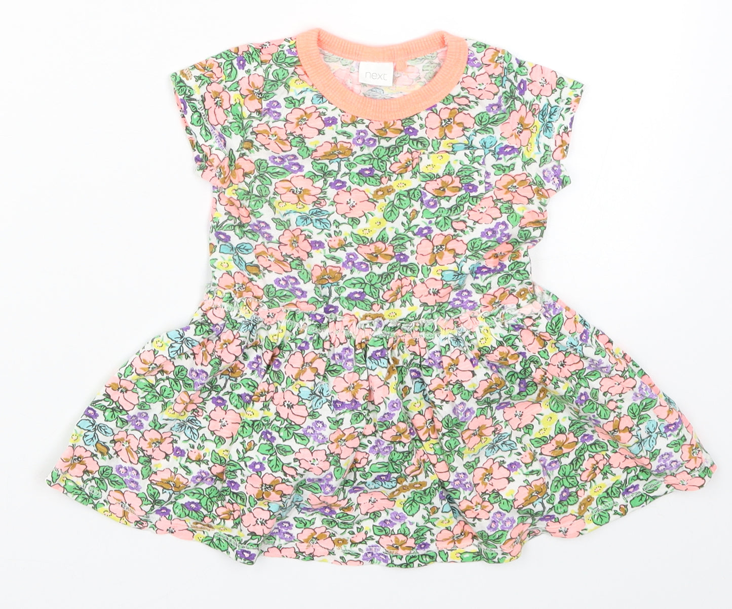 NEXT Girls Multicoloured Floral  Skater Dress  Size 6-9 Months