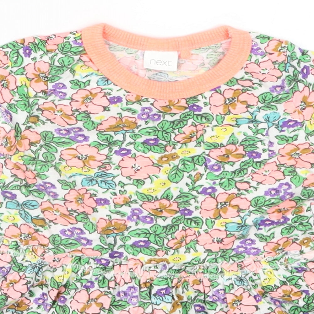 NEXT Girls Multicoloured Floral  Skater Dress  Size 6-9 Months