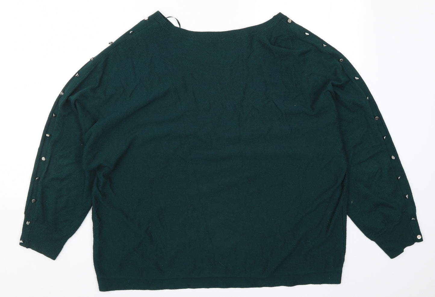 George Womens Green  Knit Pullover Jumper Size 18