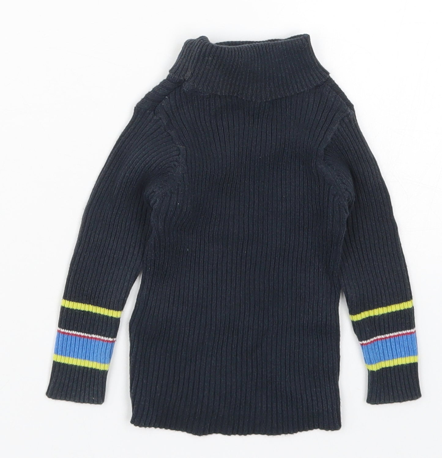 NEXT Boys Blue Striped  Pullover Jumper Size 6-9 Months