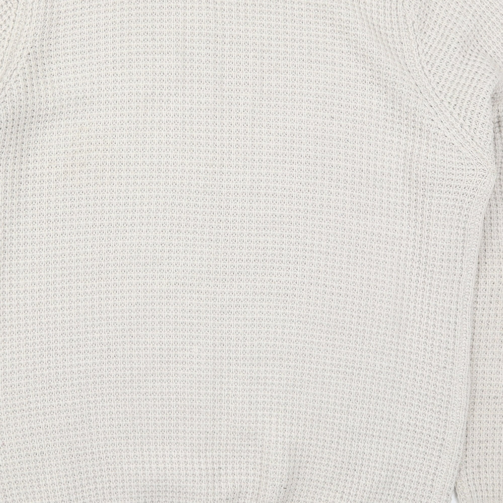 New Look Mens Beige  Knit Pullover Jumper Size M