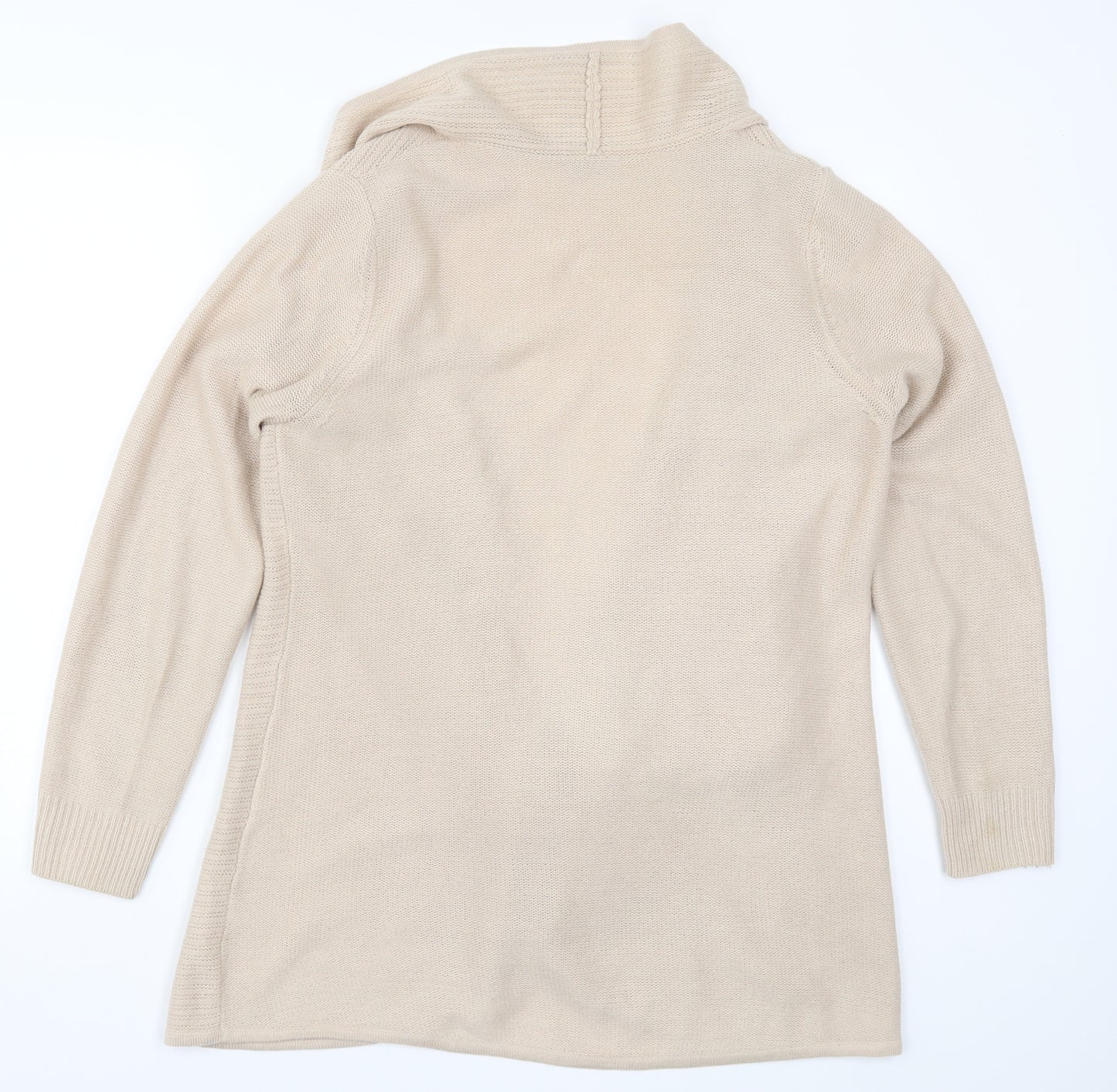 BHS Womens Beige  Knit Cardigan Jumper Size 14