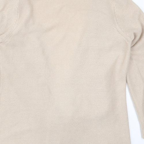 BHS Womens Beige  Knit Cardigan Jumper Size 14