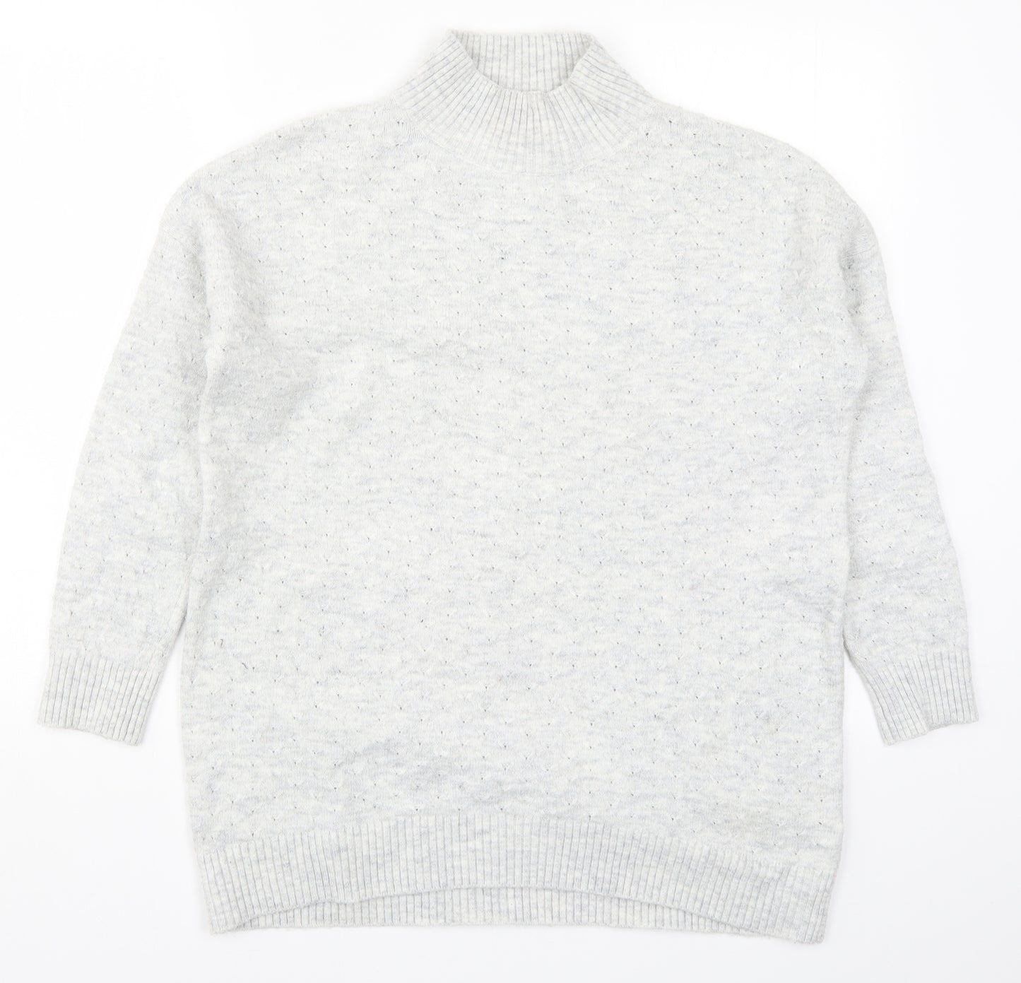 Fat Face Womens Grey  Knit Pullover Jumper Size 10